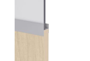 H Shape Joining Profile For 18mm Panels And Glass