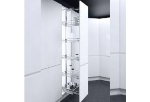 Vauth Sagel Pull Out Larder - Classic Chrome Wire Baskets